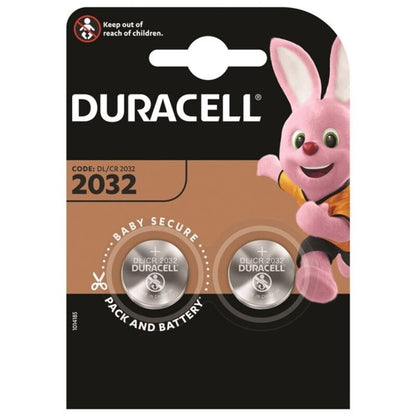 DURACELL - LITHIUM BUTTON BATTERY CR2032 3V BLISTER*2