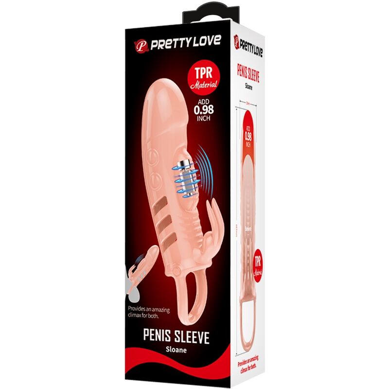 PRETTY LOVE - SLOANE NATURAL RABBIT PENIS COVER