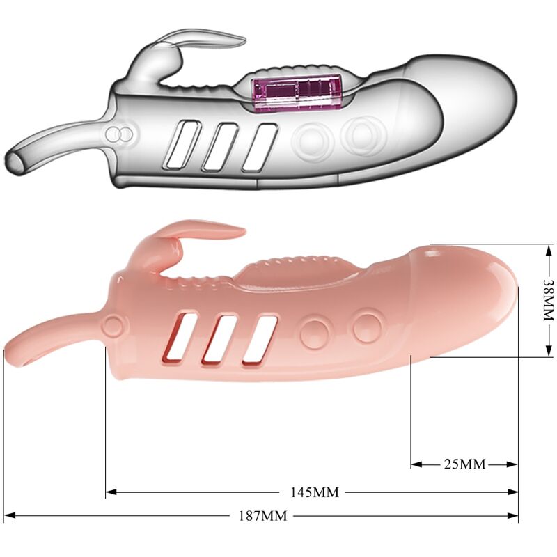 PRETTY LOVE - SLOANE NATURAL RABBIT PENIS COVER