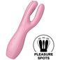 SATISFYER - THREESOME 3 PINK VIBRATOR