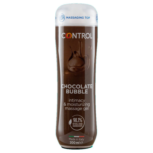 CONTROL - 3-IN-1 CHOCOLATE BUBBLE MASSAGE GEL 200 ML