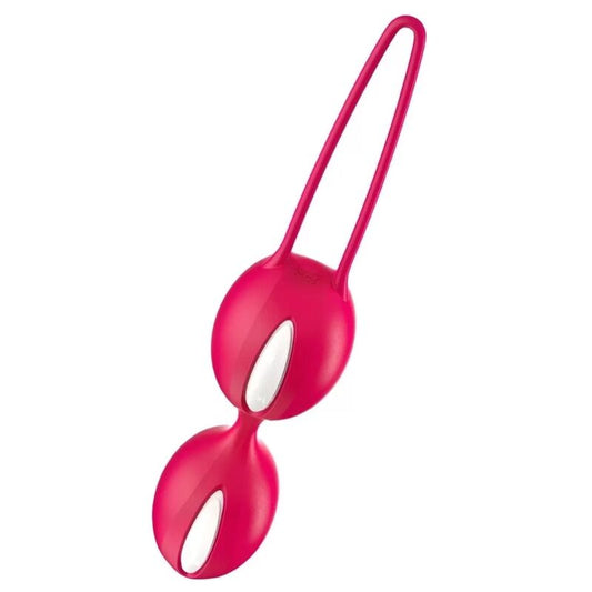 FUN FACTORY - SMARTBALLS PELVIC BALLS DUO WHITE/RED