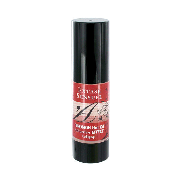 EXTASE SENSUAL - HEAT EFFECT MASSAGE OIL WITH PHEROMONES LOLLIPOP 30 ML