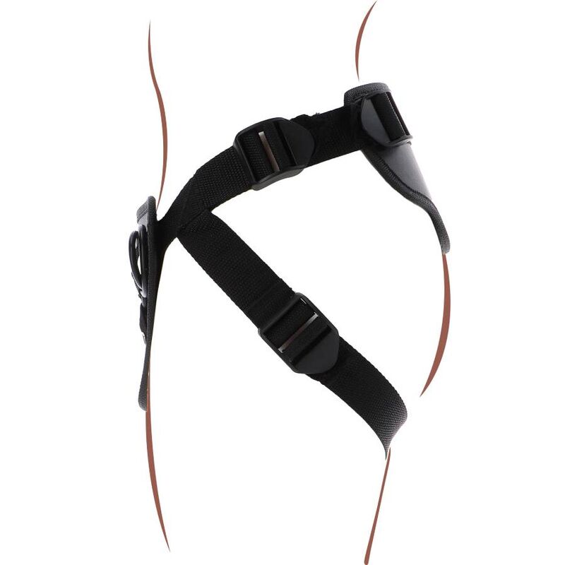 GET REAL - STRAP-ON DELUXE BLACK HARNESS