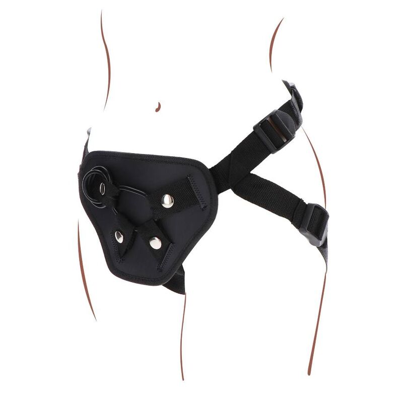 GET REAL - STRAP-ON DELUXE BLACK HARNESS