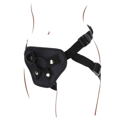 GET REAL - STRAP-ON DELUXE BLACK HARNESS