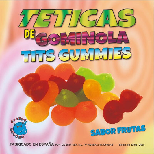SWEET DEVIL - ASSORTED GLITTERY GUMMY TITS