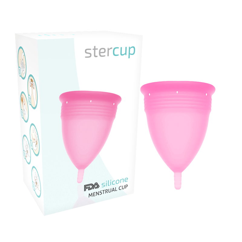 STERCUP - PINK SILICONE FDA MENSTRUAL CUP - SIZE S