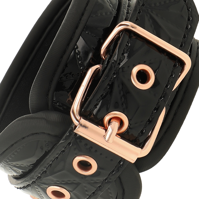 COQUETTE CHIC DESIRE - BLACK EDITION NEOPRENE-LINED HANDCUFFS