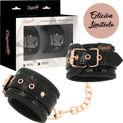 COQUETTE CHIC DESIRE - BLACK EDITION NEOPRENE-LINED HANDCUFFS