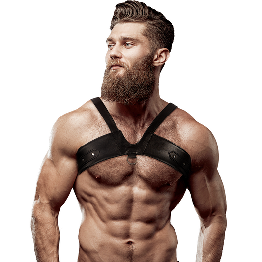 FETISH SUBMISSIVE ATTITUDE - BRIGADE ECO-LEATHER CHEST HARNESS FOR MEN