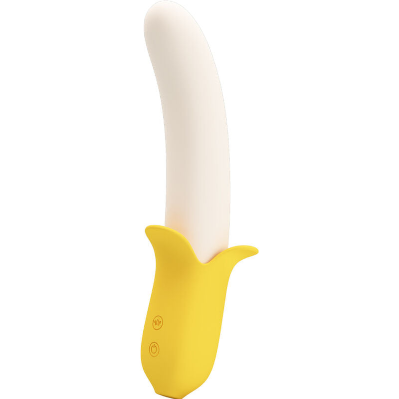 PRETTY LOVE - BANANA GEEK SUPER POWER 7 VIBRATIONS UP &amp; DOWN SILICONE BLACK