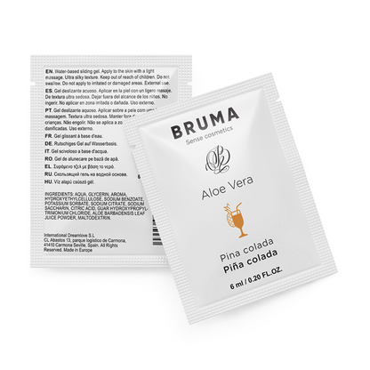BRUMA - 6 ML GEL DESLIZANTE CON ALOE VERA SABOR A PIÑA COLADA