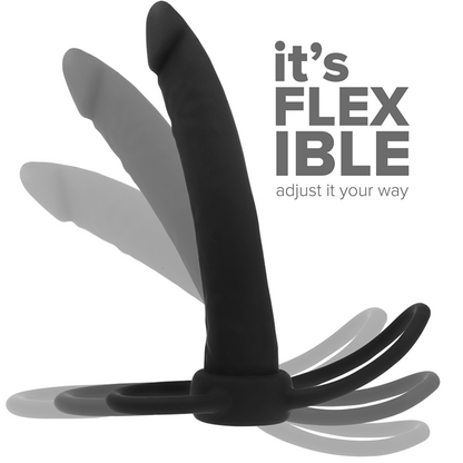 MYTHOLOGY - COBI ONYX ACCOMODATOR SILICONE DOUBLE PENETRATION HARNESS