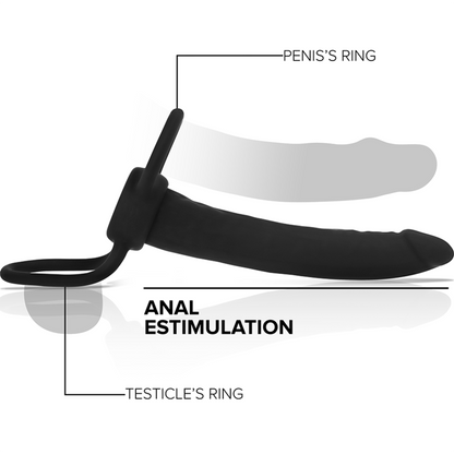 MYTHOLOGY - COBI ONYX ACCOMODATOR SILICONE DOUBLE PENETRATION HARNESS