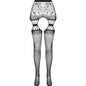 PASSION - S027 MEDIAS CON LIGUERO NEGRO TALLA UNICA