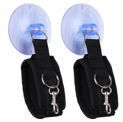 OHMAMA FETISH - WRIST RESTRAINTS WITH SUCTION CUP