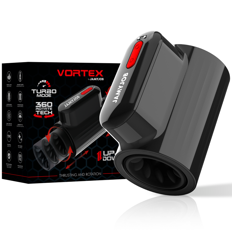JAMYJOB - VORTEX TURBO MASTURBATOR WITH 360 UP AND DOWN THRUST AND ROTATION