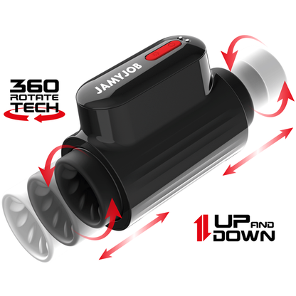 JAMYJOB - VORTEX TURBO MASTURBATOR WITH 360 UP AND DOWN THRUST AND ROTATION