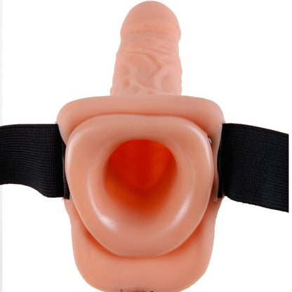 FETISH FANTASY SERIES - ADJUSTABLE HARNESS WITH REMOTE CONTROL AND REALISTIC PENIS WITH TESTICLES 23 CM