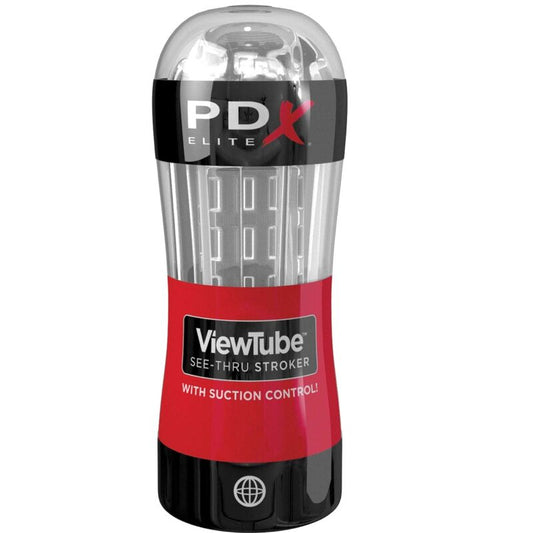 PDX ELITE - STROKER MASTURBATOR VIEWTUBE CONTROL SUCTION TRANSPARENT