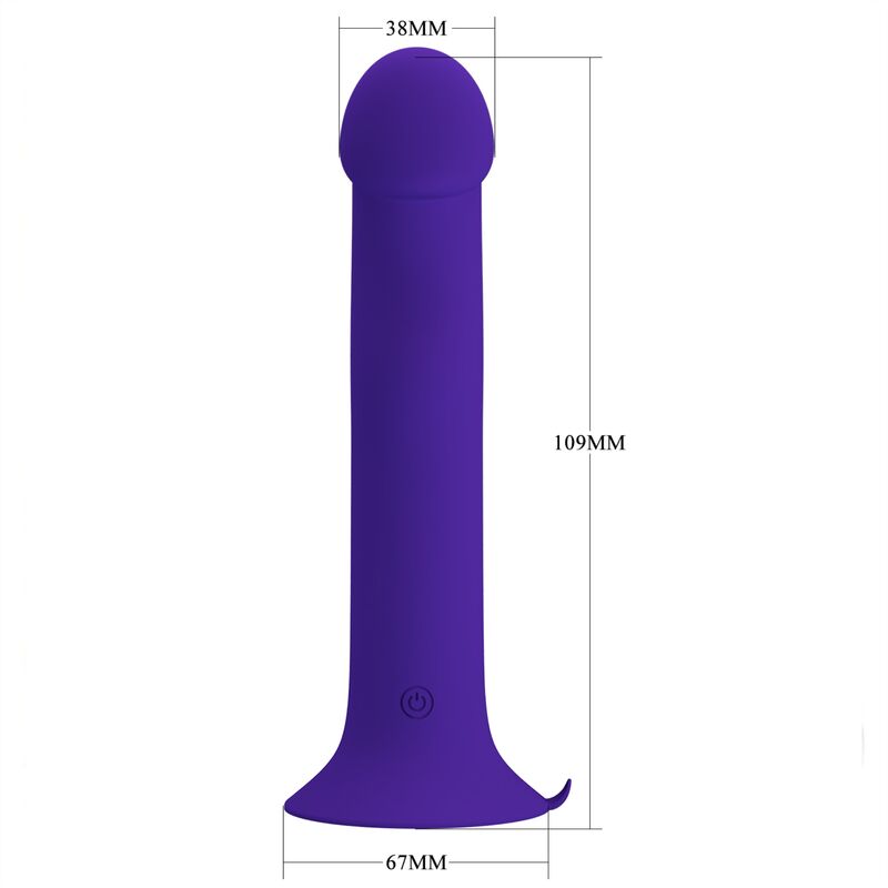 PRETTY LOVE - MURRAY YOUTH VIBRATING DILDO &amp; RECHARGEABLE VIOLET