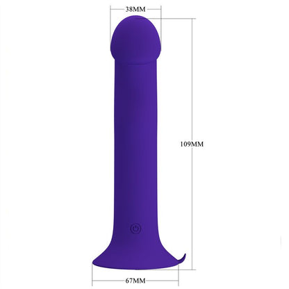 PRETTY LOVE - MURRAY YOUTH VIBRATING DILDO &amp; RECHARGEABLE VIOLET