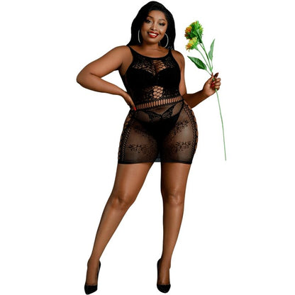 MOONLIGHT - MODELO 1 VESTIDO NEGRO TALLA ÚNICA / PLUS SIZE