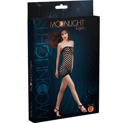 MOONLIGHT - MODEL 17 BLACK FISHNET DRESS ONE SIZE