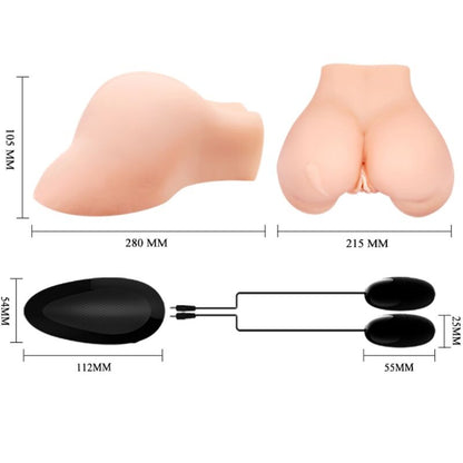 CRAZY BULL - REALISTIC FISHNET VAGINA AND ANUS WITH VIBRATION