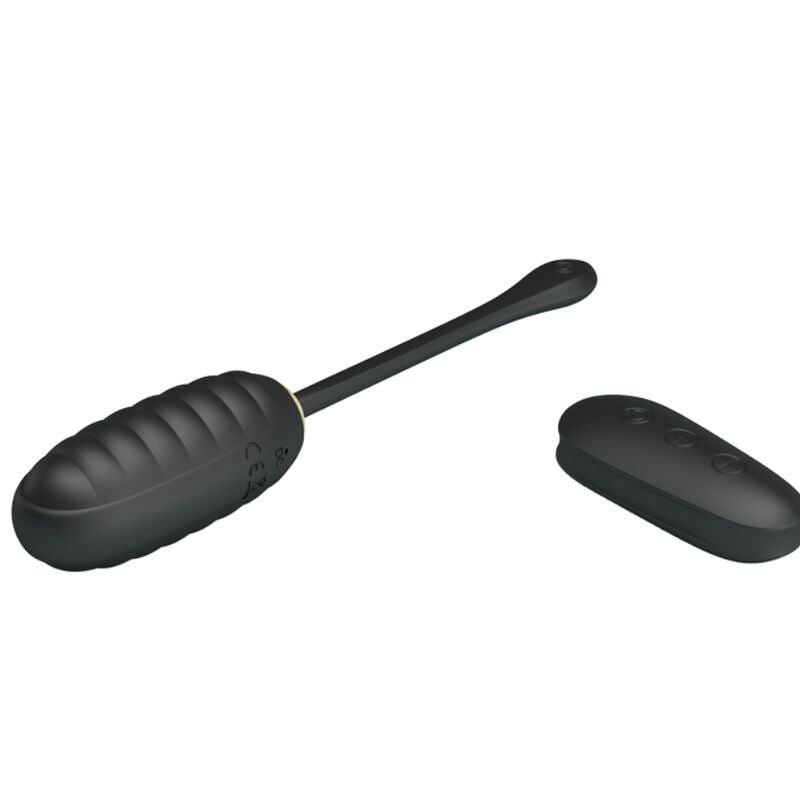 PRETTY LOVE - DOREEN LUXURY VIBRATING EGG RECHARGEABLE BLACK REMOTE CONTROL