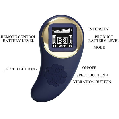 PRETTY LOVE - VIVIAN VIBRATING EGG REMOTE CONTROL BLUE