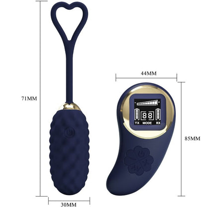 PRETTY LOVE - VIVIAN VIBRATING EGG REMOTE CONTROL BLUE