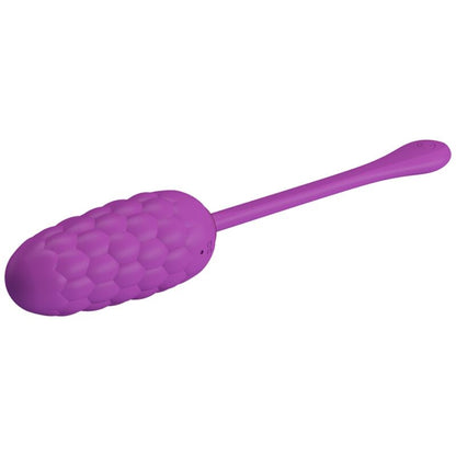 PRETTY LOVE - RECHARGEABLE PURPLE MARINE TEXTURED VIBRATING EGG