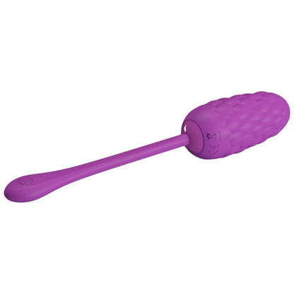 PRETTY LOVE - RECHARGEABLE PURPLE MARINE TEXTURED VIBRATING EGG