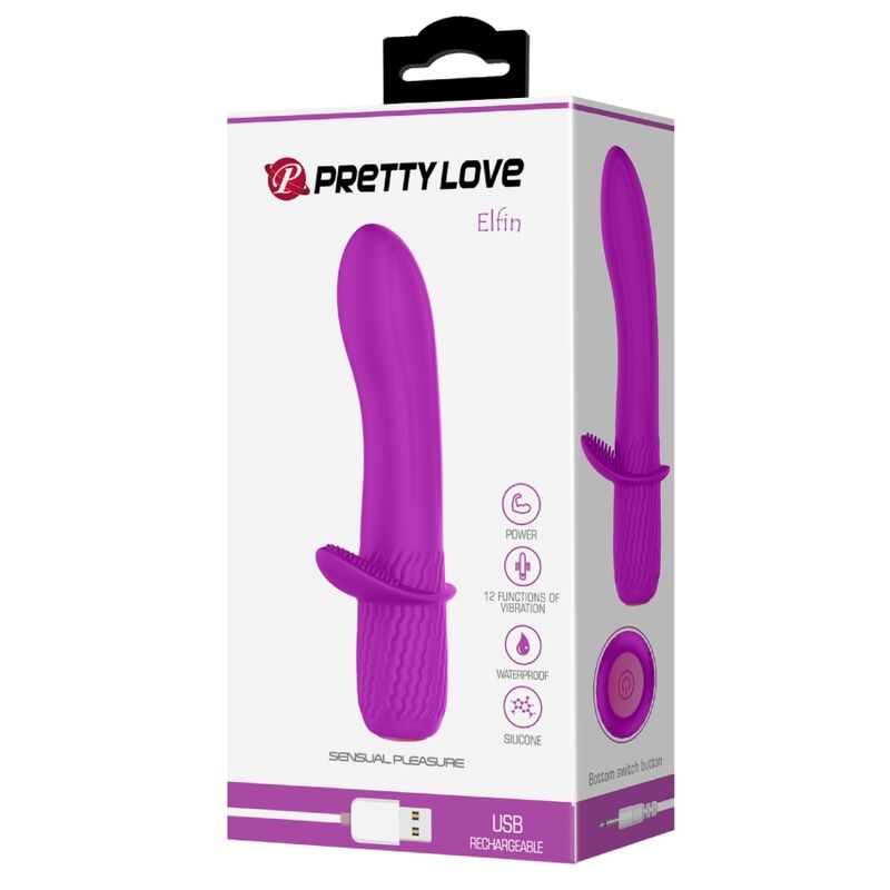 PRETTY LOVE - TROY RECHARGEABLE PURPLE VIBRATOR