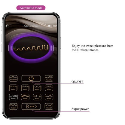 PRETTY LOVE - NYMPH APP-CONTROLLED VIBRATING EGG VIOLET