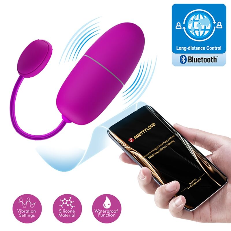 PRETTY LOVE - NYMPH APP-CONTROLLED VIBRATING EGG VIOLET