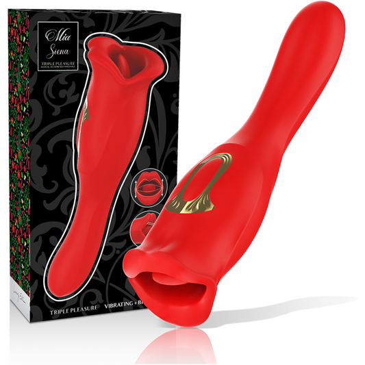 MIA - SIENA DUO TRIPLE PLEASURE KISS-LICK-VIBE
