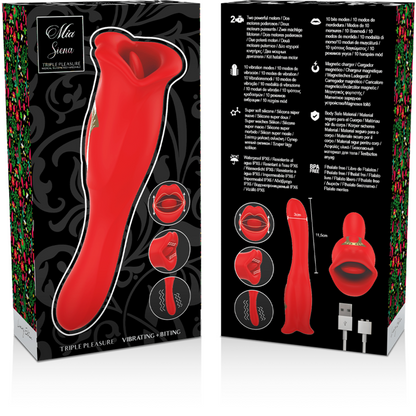 MIA - SIENA DUO TRIPLE PLEASURE KISS-LICK-VIBE