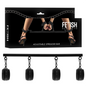 FETISH SUBMISSIVE BONDAGE - ADJUSTABLE SPREADER BAR 4 PIECES