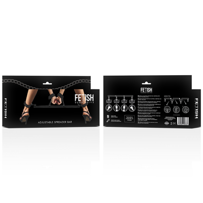 FETISH SUBMISSIVE BONDAGE - ADJUSTABLE SPREADER BAR 4 PIECES