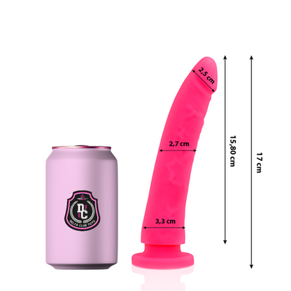 DELTA CLUB - PINK REALISTIC DILDO MEDICAL SILICONE 17 CM -O- 3 CM
