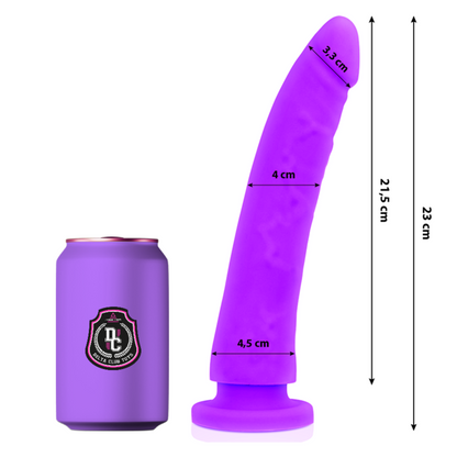 DELTA CLUB - REALISTIC LILAC MEDICAL SILICONE DILDO 23 CM -O- 4.5 CM