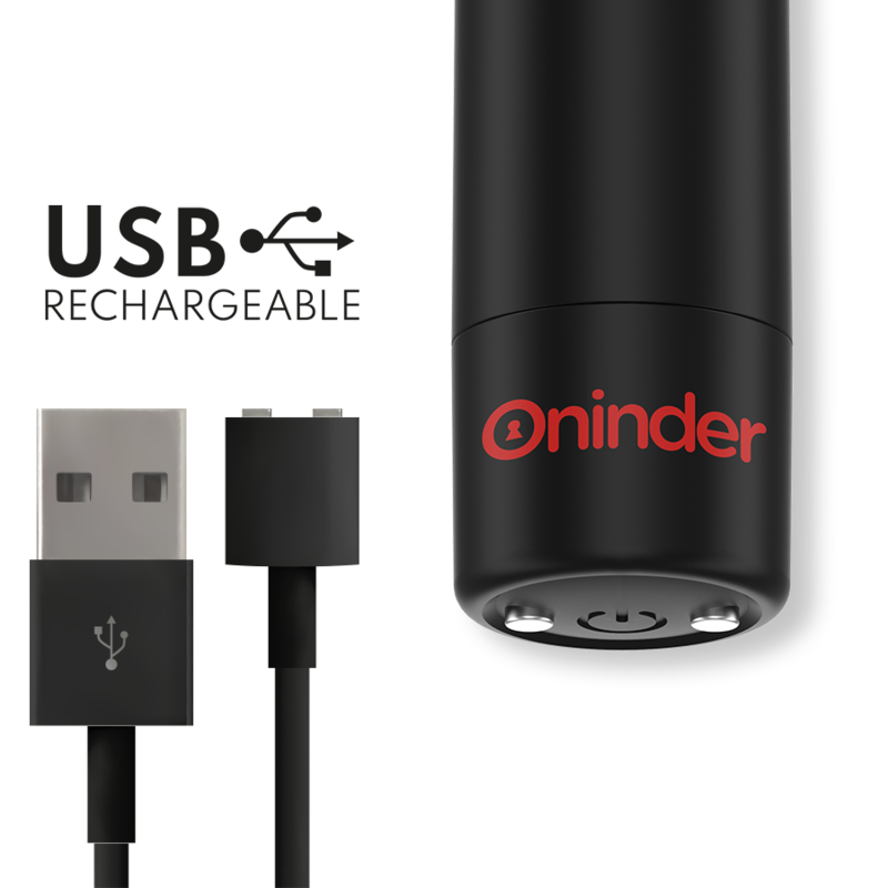 ONINDER - BERLIN VIBRATING BULLET BLACK - FREE APP