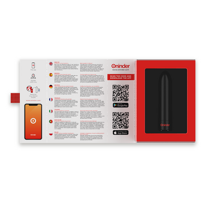 ONINDER - BERLIN VIBRATING BULLET BLACK - FREE APP