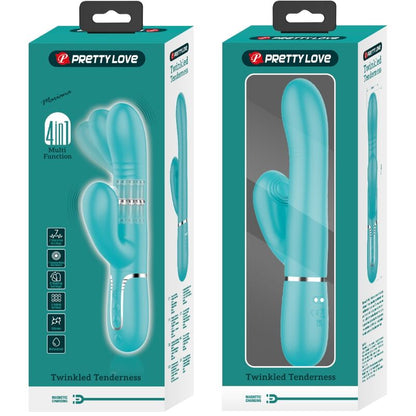PRETTY LOVE - AQUA GREEN MULTIFUNCTION G-SPOT VIBRATOR