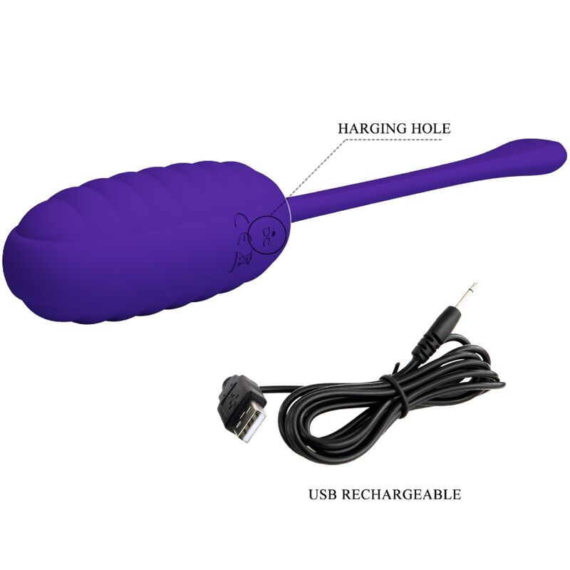 PRETTY LOVE - KIRK LILAC RECHARGEABLE VIBRATING EGG
