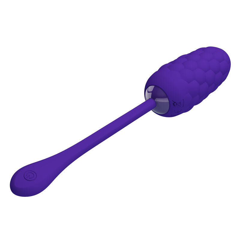 PRETTY LOVE - LILAC RECHARGEABLE MARINE TEXTURED VIBRATING EGG