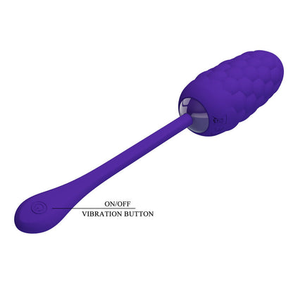 PRETTY LOVE - LILAC RECHARGEABLE MARINE TEXTURED VIBRATING EGG
